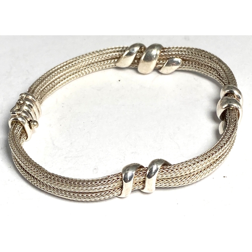 213 - Selection of Four Vintage Silver Bracelets Weight 37g