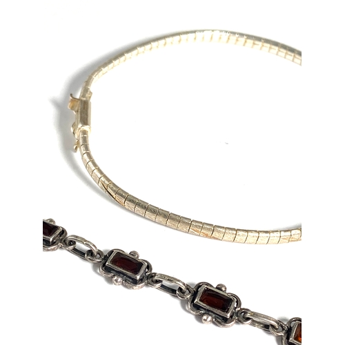 215 - Selection of Three Vintage silver Bracelets Weight 25g