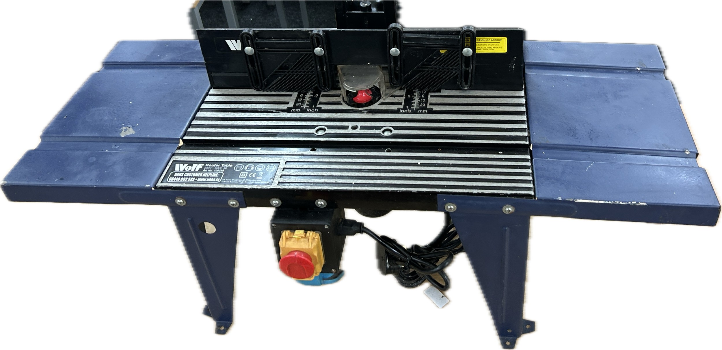Wolf router table and a wolf router in working order