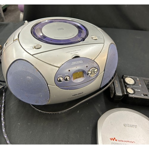 Selection of vintage collectable electrical items to include a Sony ...