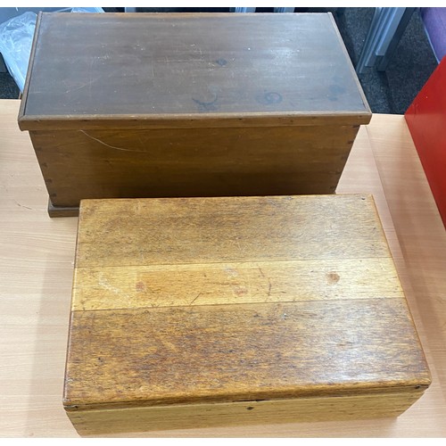 2 Meccano storage boxes, largest measures approximately Height 10 ...