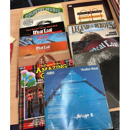 Selection of vinyl records 70s, to include Abba, etc