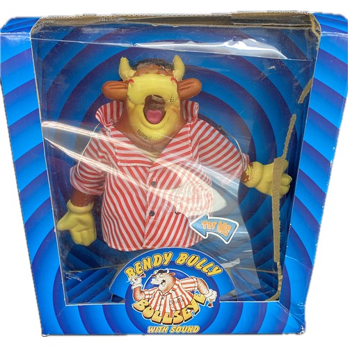 34 - Vintage Bendy Bully Bullseye 2006 Figure with Sound in Original Box, untested