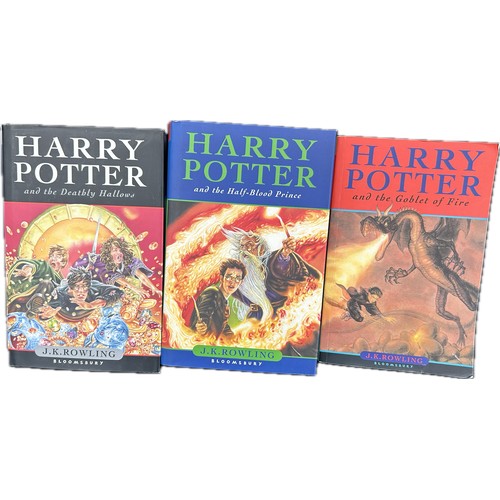 424 - Three Harry Potter books Harry Potter And The Half Blood Prince - First Edition - Hardback, Harry Po... 