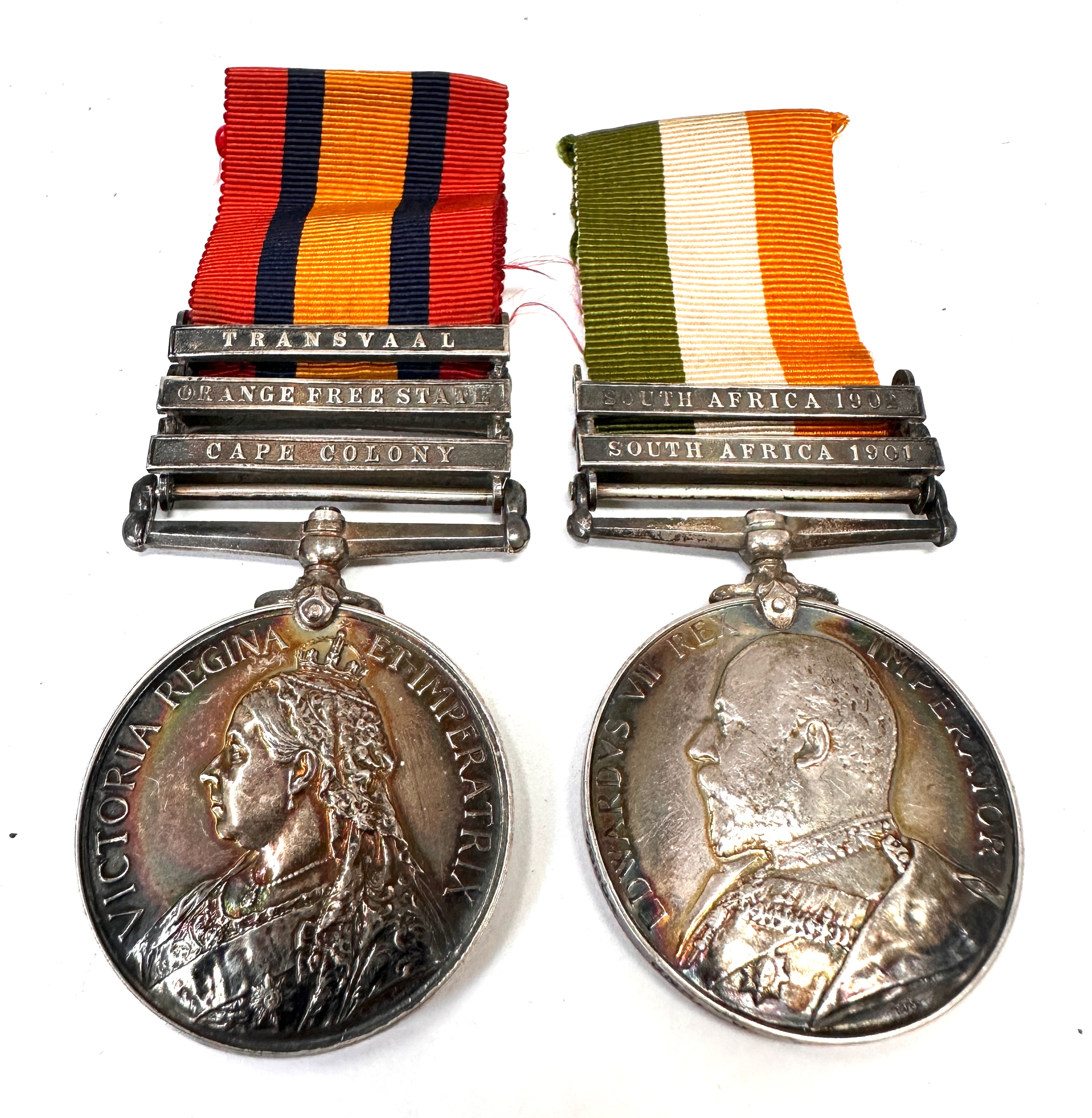 Queen & King South Africa Boer War medals to 78804 gnr w.mynett.r.f.a