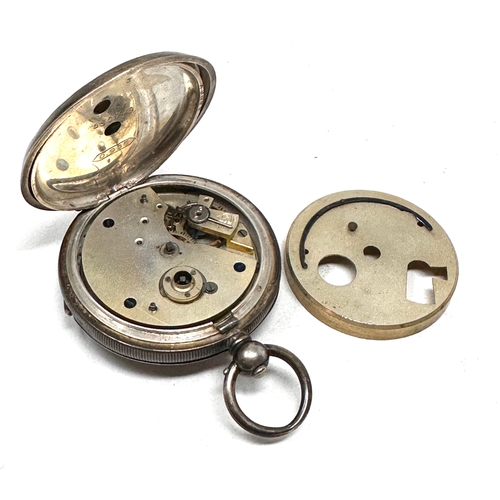 388 - Antique silver open face j.g.graves sheffield pocket watch the watch is ticking weight 123g