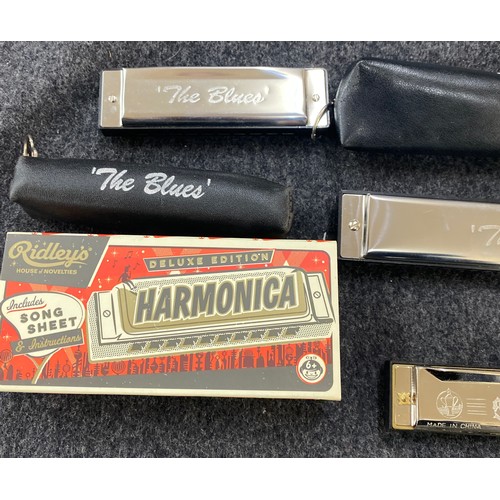 416 - Selection of vintage harmonicas, some in original boxes
