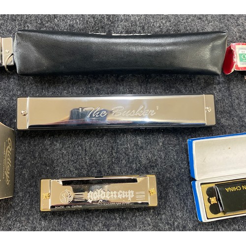 416 - Selection of vintage harmonicas, some in original boxes