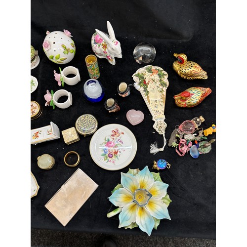 Selection of assorted miniature items includes tea sets, trinkets ...