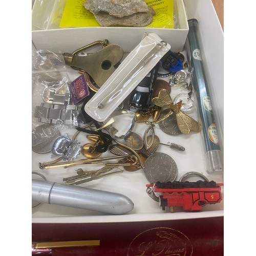 414 - Selection of collectables includes cars, collectors coin etc