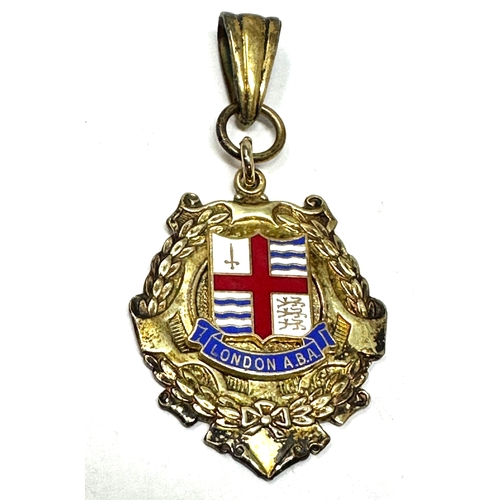 12 - Vintage The London Amateur Boxing Association Silver fob dated 1982 weight 21g