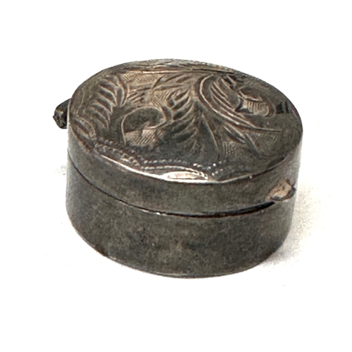 13 - Vintage silver pill box