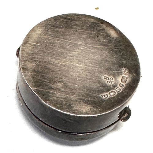 13 - Vintage silver pill box
