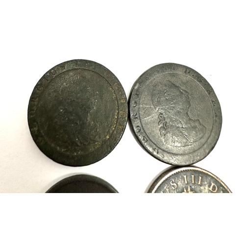 6 George 111 copper coins