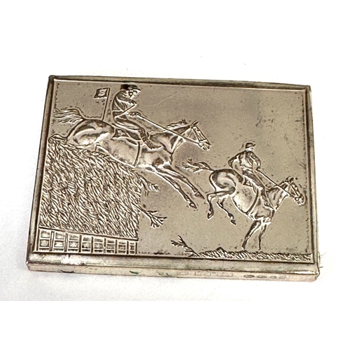 8 - Vintage silver horse society ingot