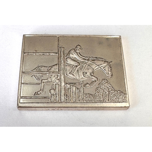 9 - Vintage silver horse society ingot