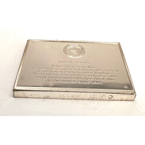 21 - Vintage silver horse society ingot