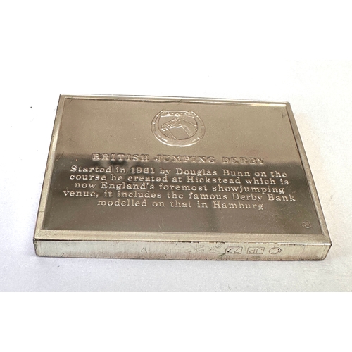 22 - Vintage silver horse society ingot