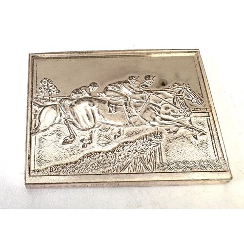 24 - Vintage silver horse society ingot