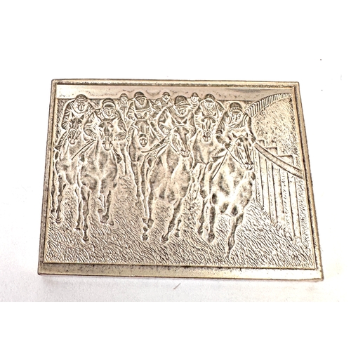 25 - Vintage silver horse society ingot