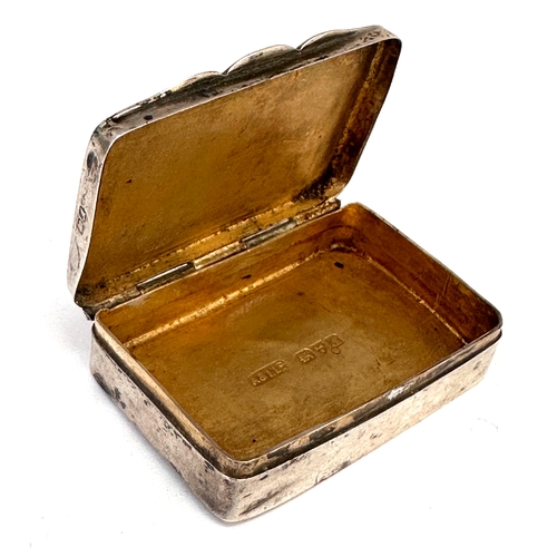 28 - Antique silver pill box chester silver hallmarks