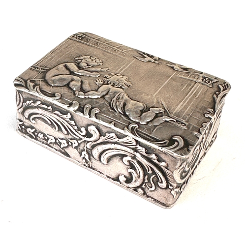 30 - Antique silver pill box