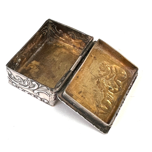 30 - Antique silver pill box