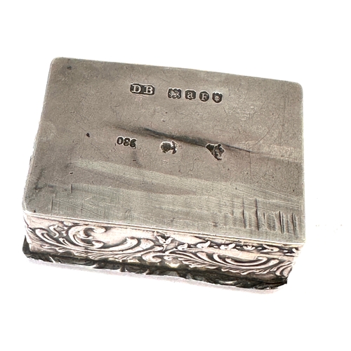 30 - Antique silver pill box