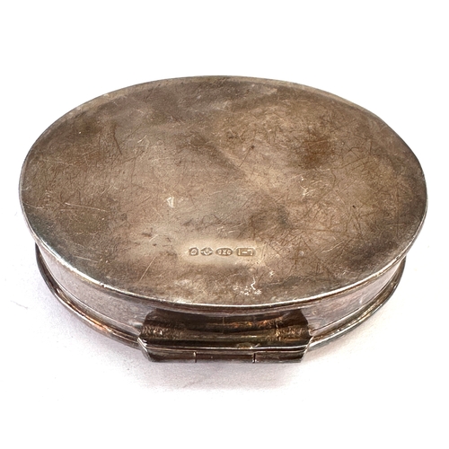 33 - Vintage silver pill box