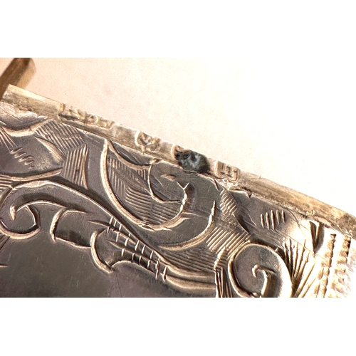 35 - Antique silver vesta case