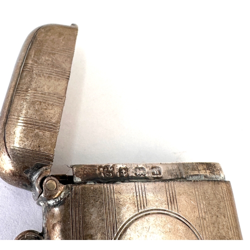 36 - Antique silver vesta case