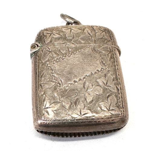 43 - Antique silver vesta case