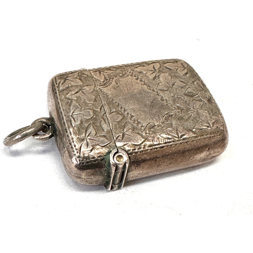 43 - Antique silver vesta case