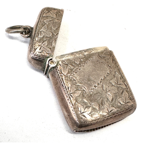 43 - Antique silver vesta case