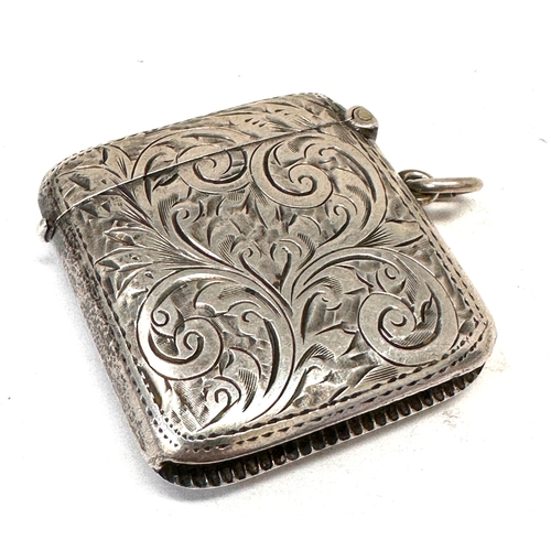 45 - Antique silver vesta case