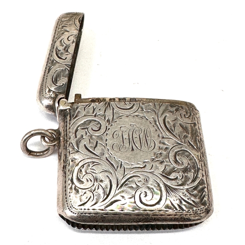 45 - Antique silver vesta case