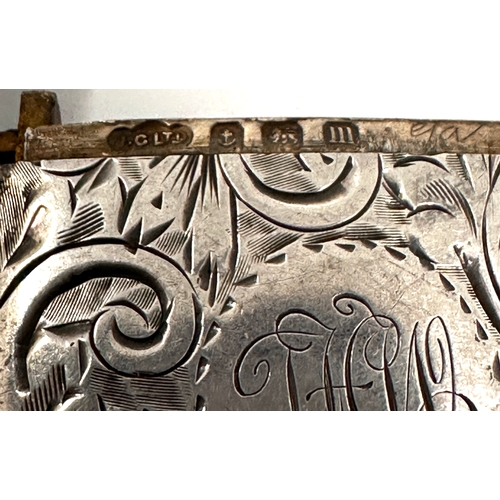 45 - Antique silver vesta case