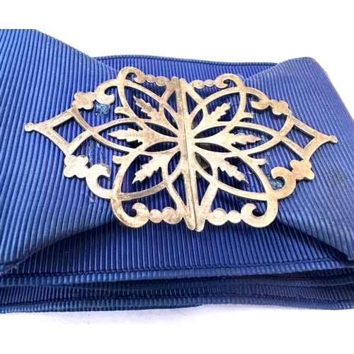 50 - Vintage silver nurses belt buckle & belt