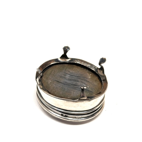 53 - Antique silver jewellery /ring box birmingham silver hallmarks