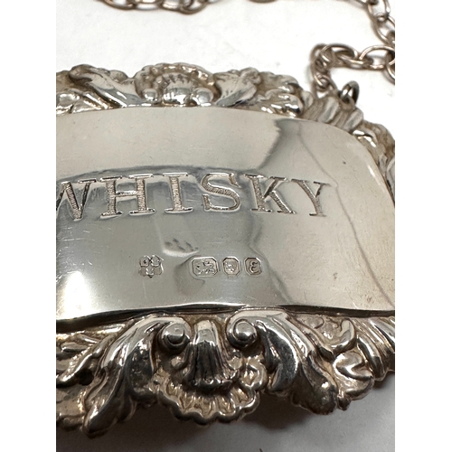 58 - 4 Vintage silver hallmarked wine labels