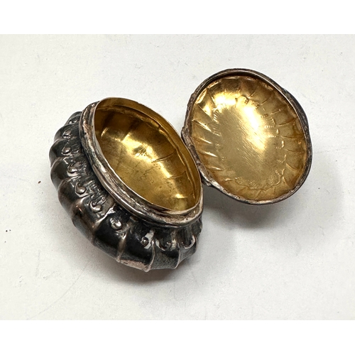 60 - Antique german silver pill box