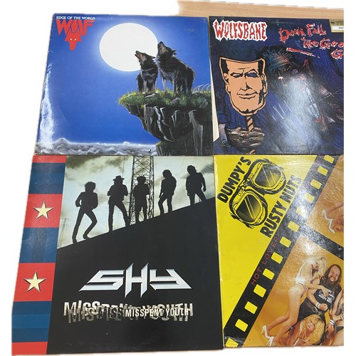 6 Heavy Metal LP's to include Wolf, Wolfsbank, Spider, Fist, Dumpy's ...