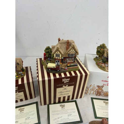 Selection of original boxed Lilliput Lanes to include Sugar Mouse