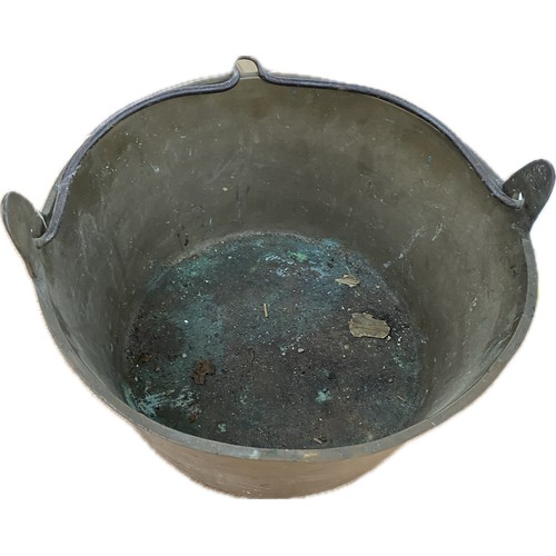 8 - Vintage brass jam pan, diameter 12 inches, Height 6.5 inches