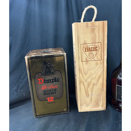 30 - Selection of sealed alcohol too include Sandeman Port, Dimple Scotch Whisky, Brandy, one in original... 