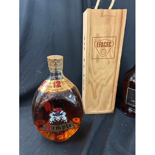 30 - Selection of sealed alcohol too include Sandeman Port, Dimple Scotch Whisky, Brandy, one in original... 