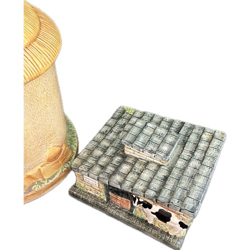 17 - Selection of four James Herriots Country kitchen ceramic items to include Duck Biscuit Jar, Hen Egg ... 