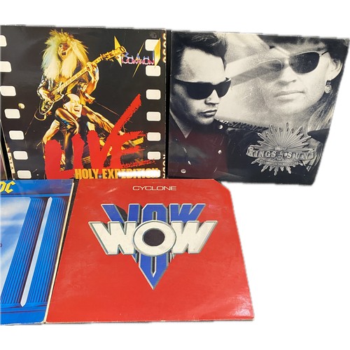 51 - 5 Australian heavy metal LP's to include AC/DC, Kings of the sun, Cyclone etc