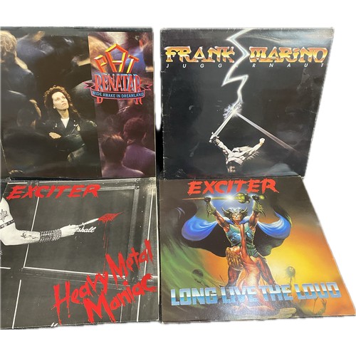 20 - Selection of 5 Canadian heavy metal LPs to include Exciter x 2, Frank Marino etc
