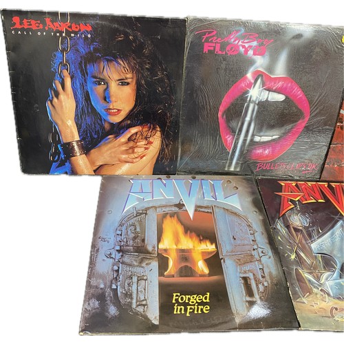 42 - Selection of 5 Canadian rock LPs to include Anvil x 2, Helix etc